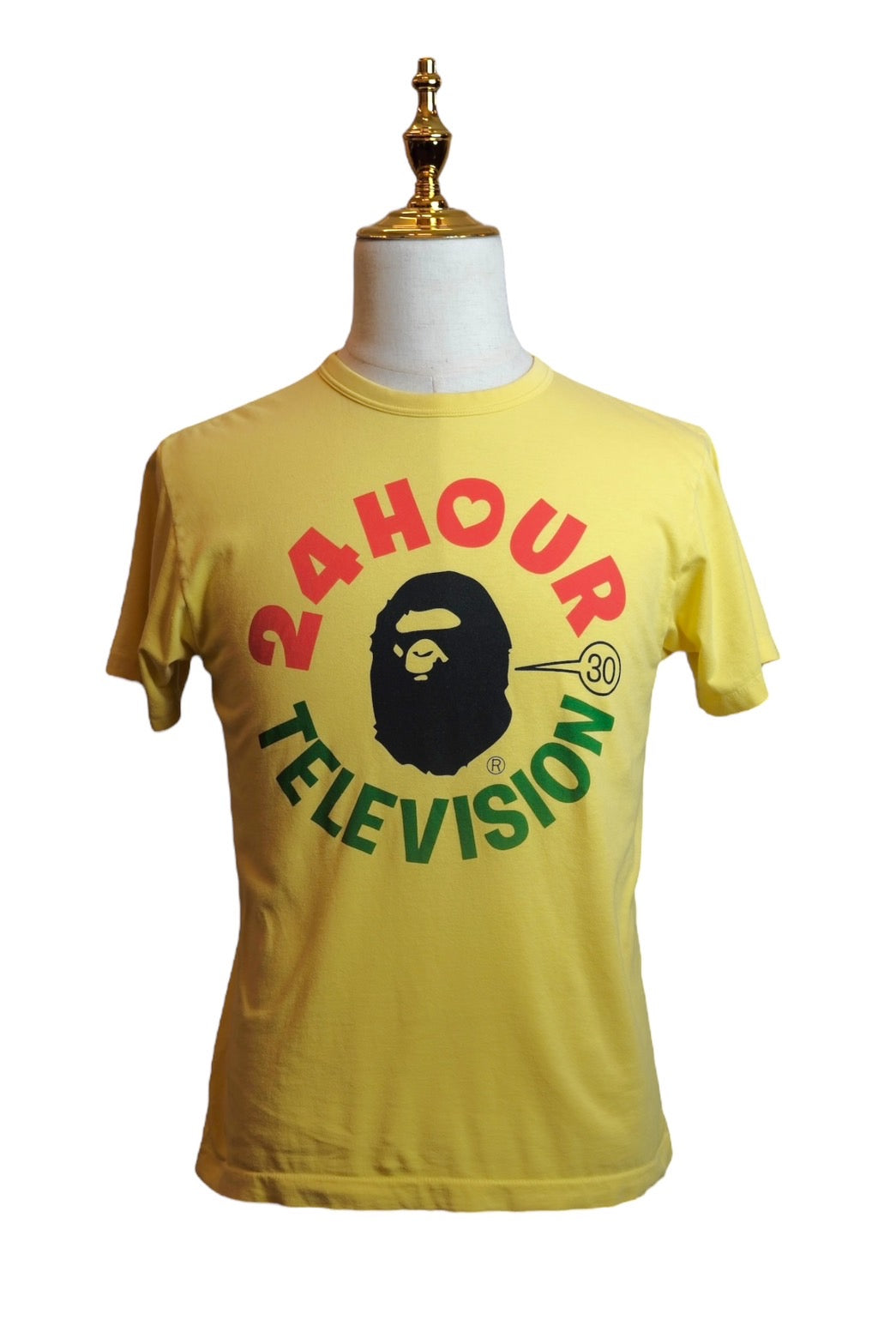 A BATHING APE × 24 Hour Television Yellow T-Shirt