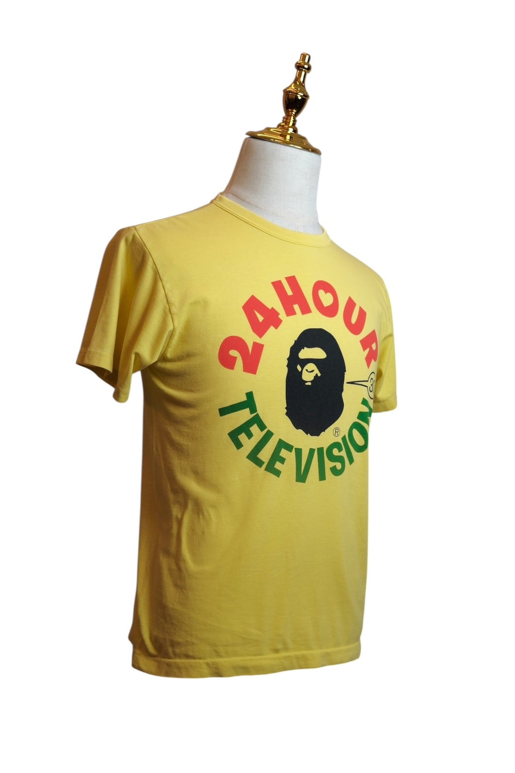 A BATHING APE × 24 Hour Television Yellow T-Shirt