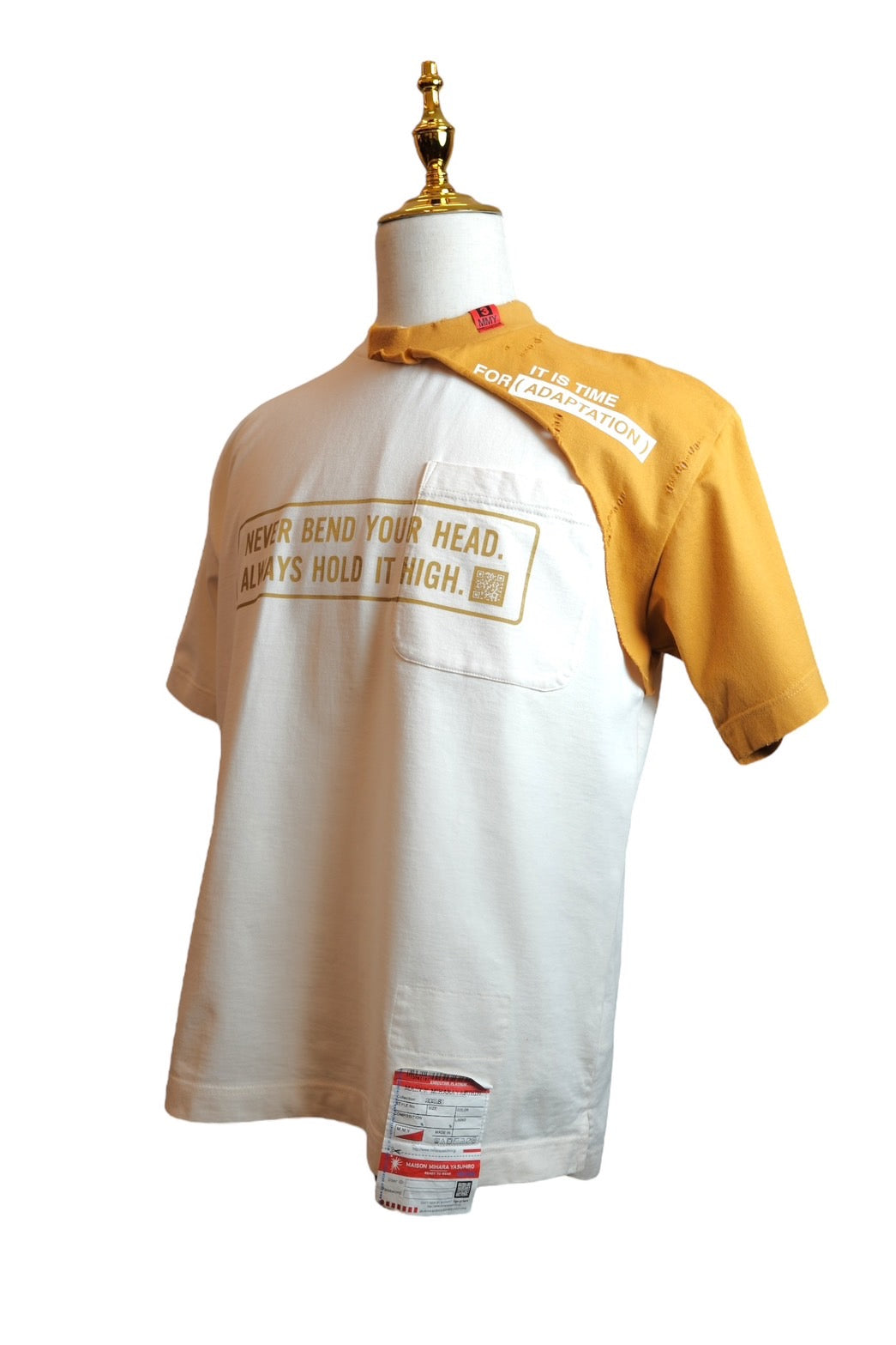 Maison Mihara Yasuhiro 2021 Spring/Summer “Adaptation” Message Patchwork T-Shirt