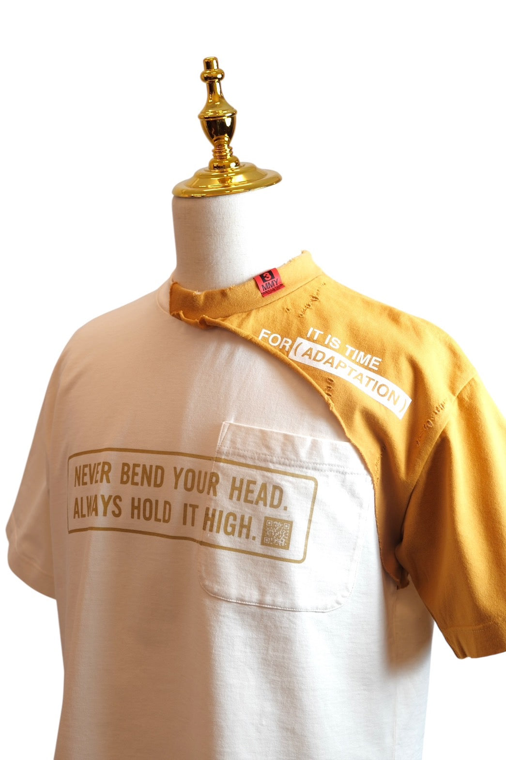 Maison Mihara Yasuhiro 2021 Spring/Summer “Adaptation” Message Patchwork T-Shirt