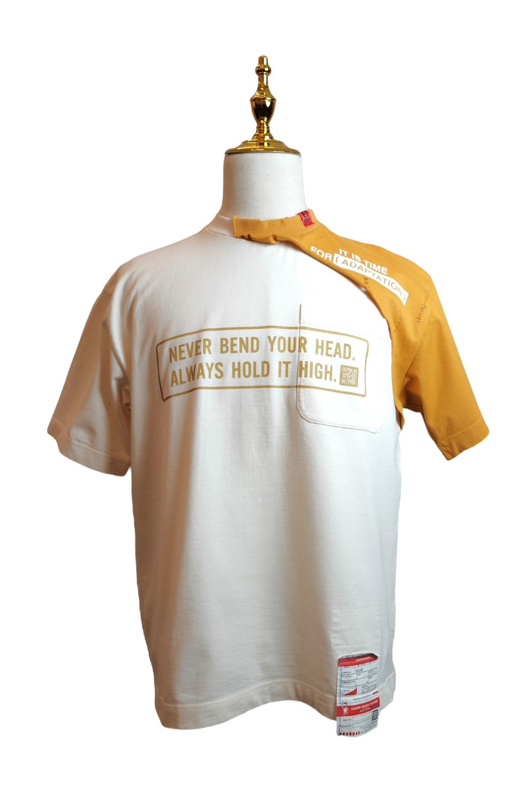 Maison Mihara Yasuhiro 2021 Spring/Summer “Adaptation” Message Patchwork T-Shirt