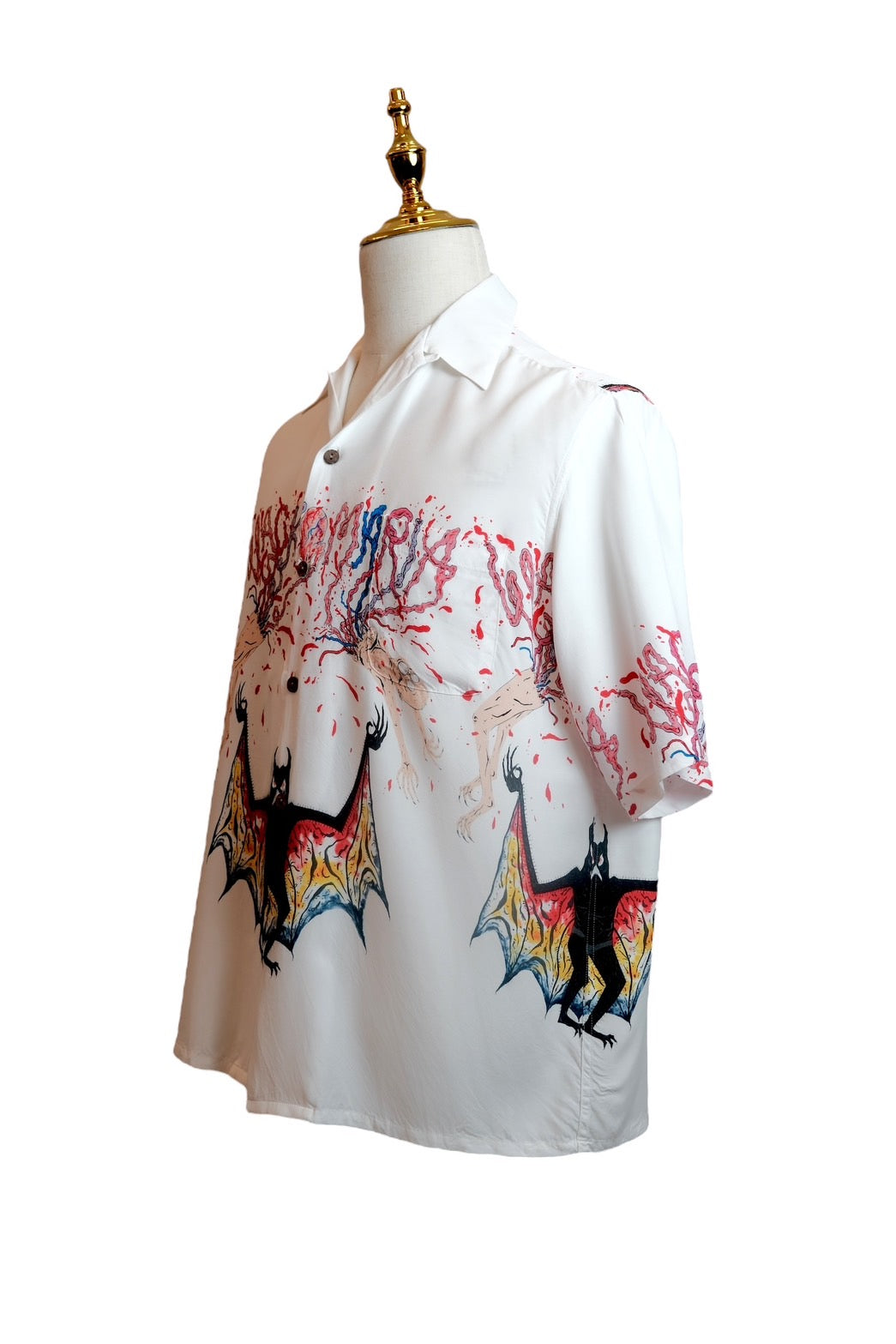 WACKO MARIA × NECK FACE – Devil Bat Aloha Shirt / "Guilty Parties" Series