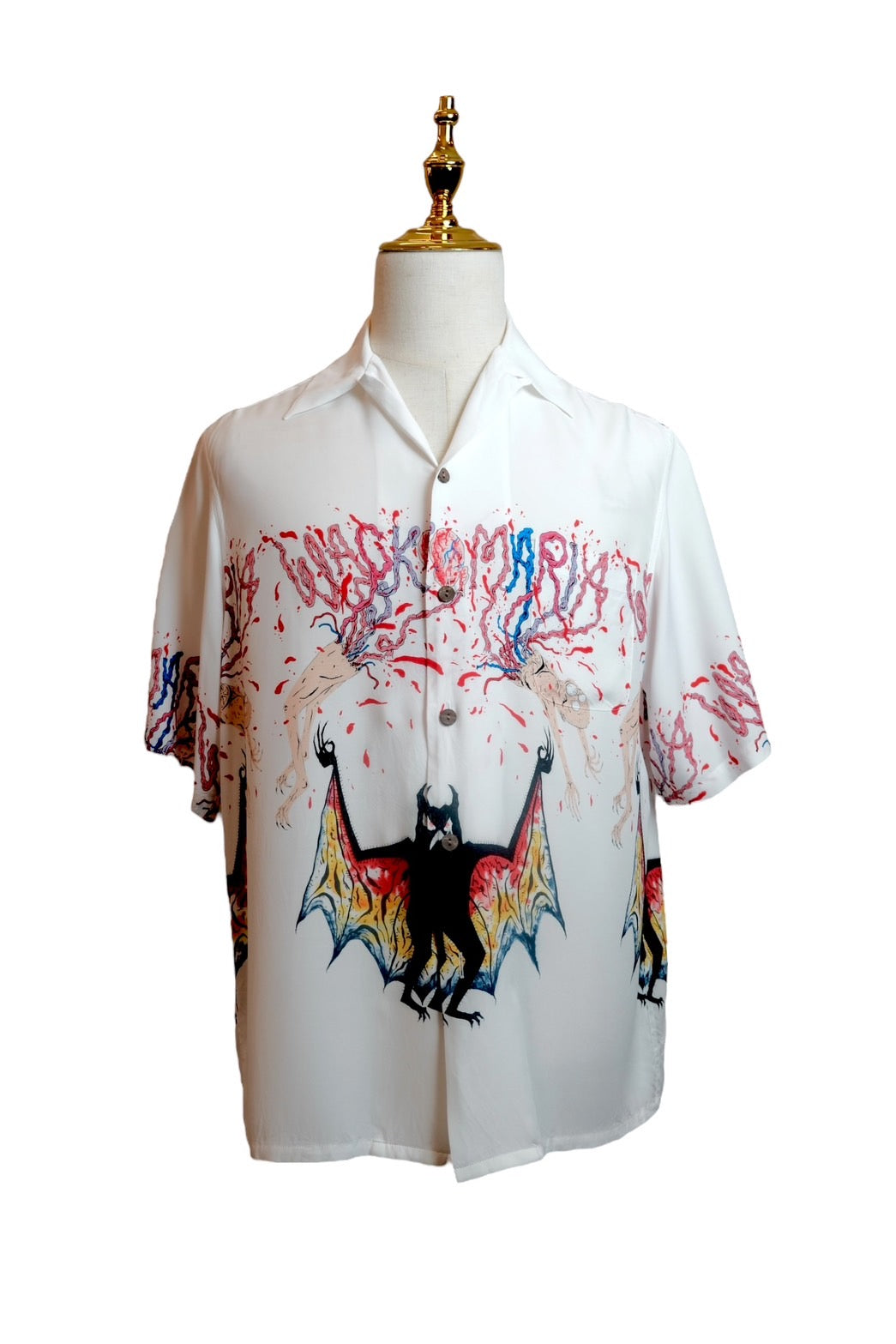 WACKO MARIA × NECK FACE – Devil Bat Aloha Shirt / "Guilty Parties" Series
