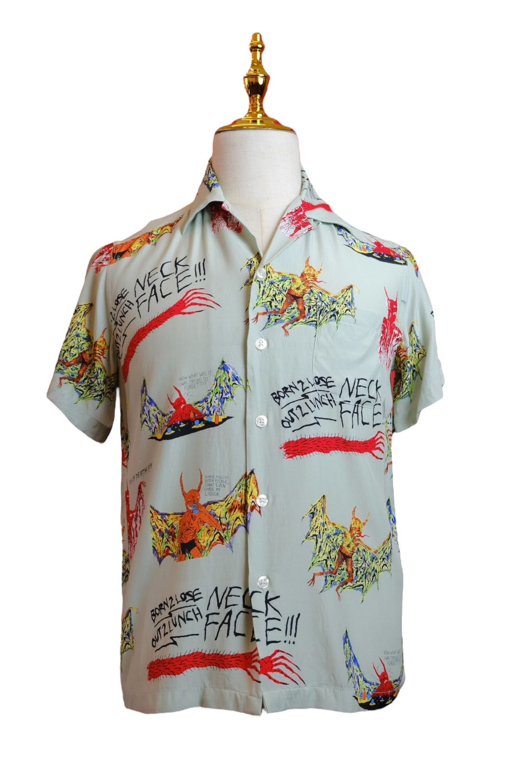 WACKO MARIA × NECK FACE – Devil Bat Aloha Shirt / "Guilty Parties" Series